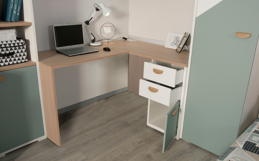 Стол прямой "GRETA" с угловым модулем