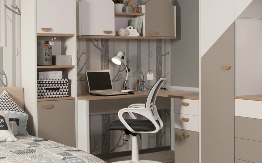 Стол прямой "GRETA" с угловым модулем