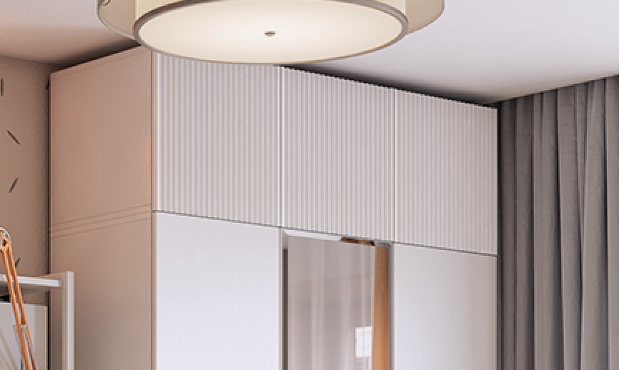 Антресоль трехдверная Зефир, белая