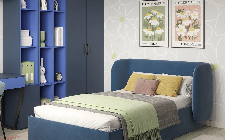 Кровать Бостон мягкая с подъемным механизмом