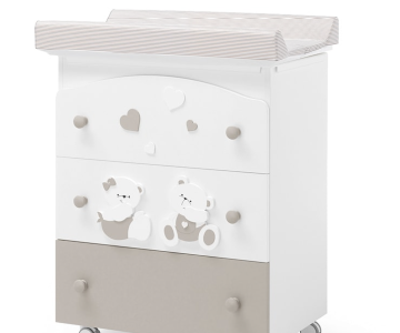 Комод пеленальный Erbesi Mirtillo (Миртилло) с ванночкой