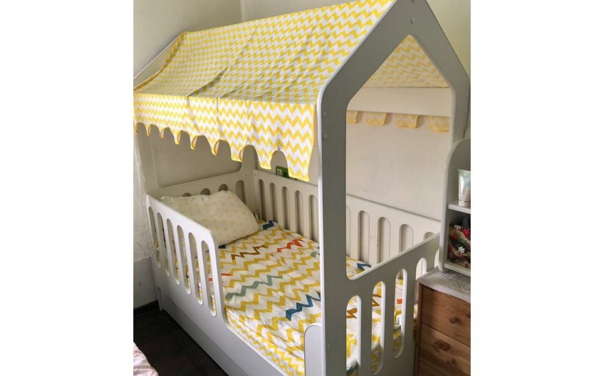 Комплект постельного белья, простынь на резинке (рисунок на выбор) 