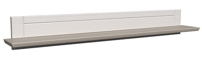 Полка настенная "Форест" Белый воск/антрацит