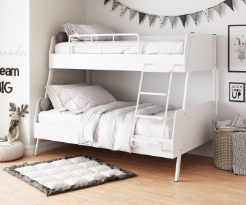 Кровать ДЕЛЬТА Лофт 20.02.04 White