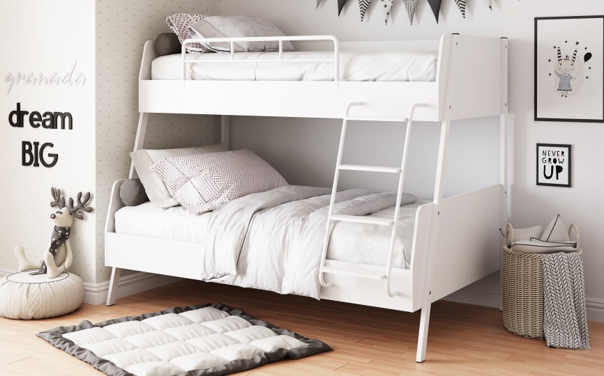 Кровать ДЕЛЬТА Лофт 20.02.04 White