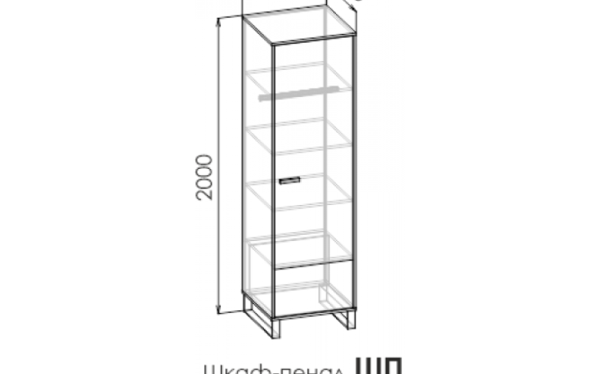 Шкаф-пенал "Liberty Pink" левый/правый