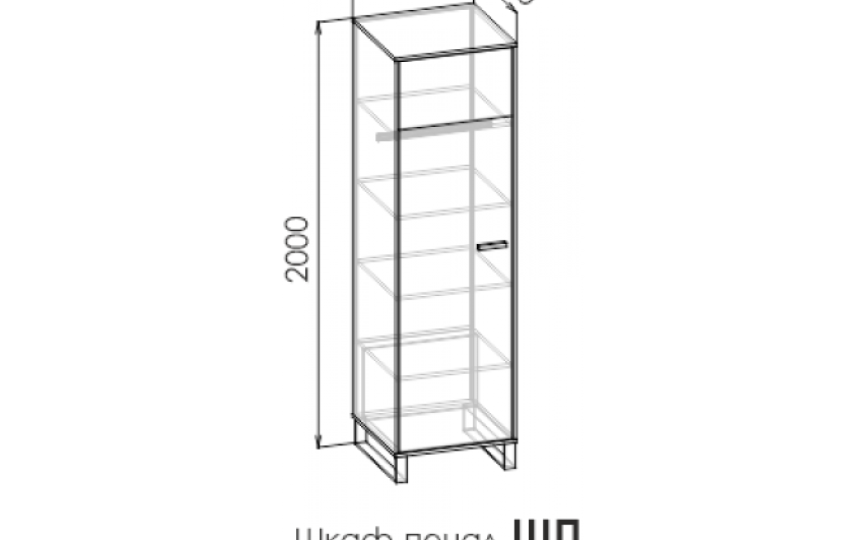 Шкаф-пенал "Liberty Pink" левый/правый