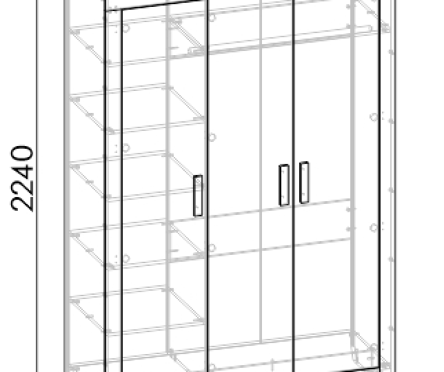 Шкаф 3-х створчатый Кемптен Ш3