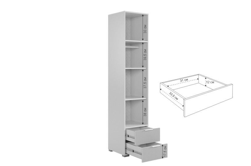 Шкаф однодверный Зефир (пенал)