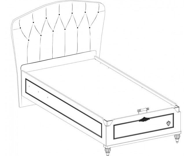 Кровать с подъемным механизмом "Romantic" Сilek (Чилек) RM-1706 (без матраса)
