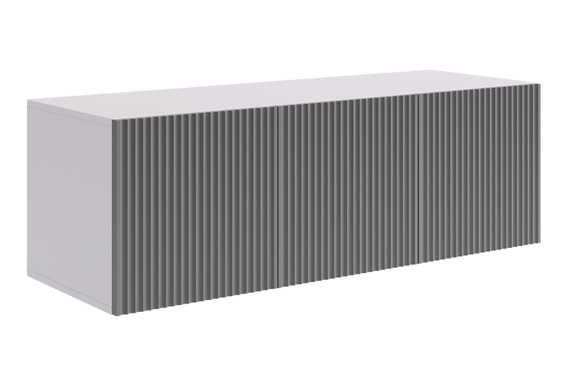 Антресоль трехдверная Зефир, серая Антресоль трехдверная Зефир, серая