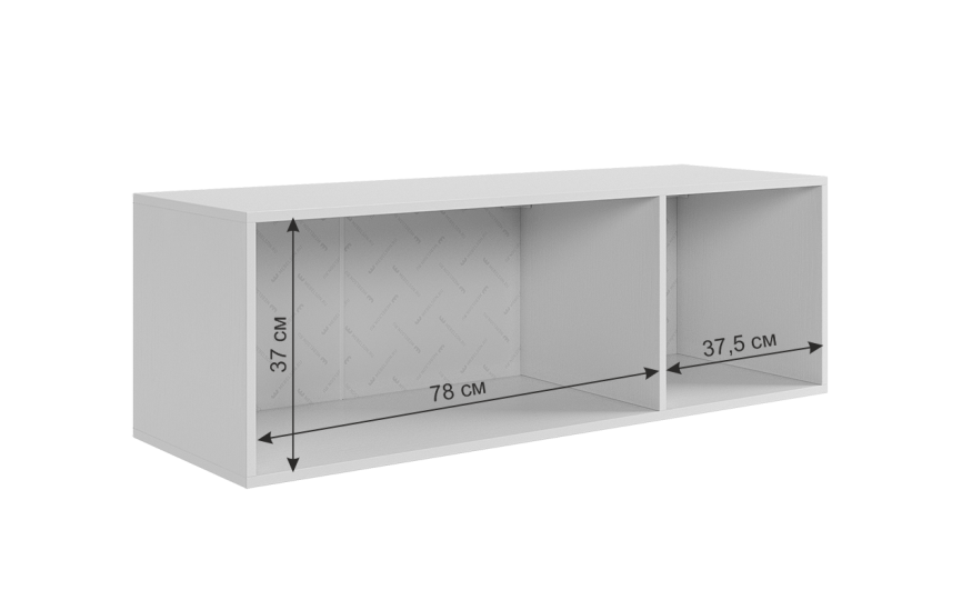 Антресоль трехдверная Зефир, серая Антресоль трехдверная Зефир, серая