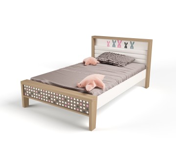 Кровать №1 MIX BUNNY розовый, 190х120 см