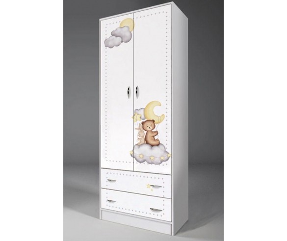 Шкаф 2-х дверный с ящиками Мишка 13/3