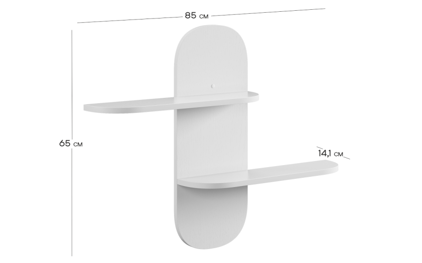 Полка Милана вертикальная Полка Милана вертикальная