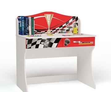 Стол без надстройки "Formula" красный для мальчика