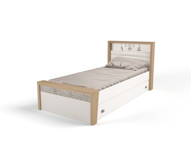 Кровать №3 MIX Ловец снов (кремовый, цветной), 190х120 см 