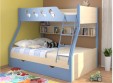 Кровать двухъярусная "Дельта №20/02" голубая