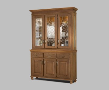 Буфет трехдверный высокий Бьёрт на круглых ножках 1-30