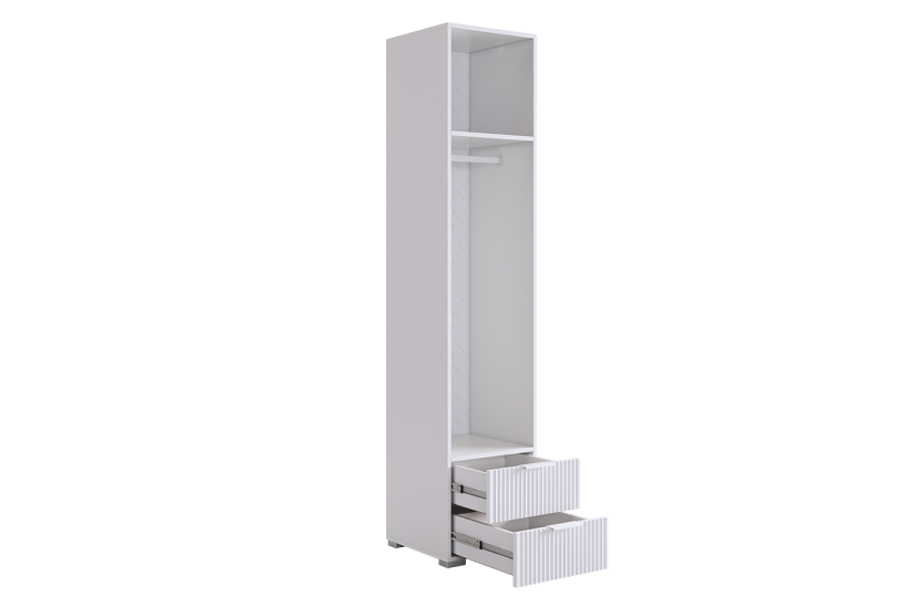 Шкаф однодверный Зефир (пенал), белый