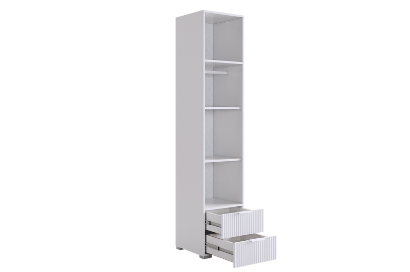 Шкаф однодверный Зефир (пенал), белый