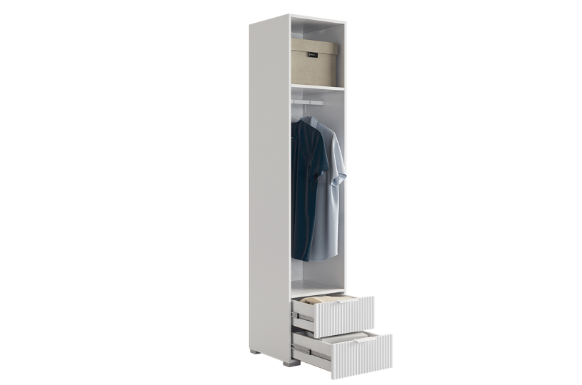 Шкаф однодверный Зефир (пенал), белый