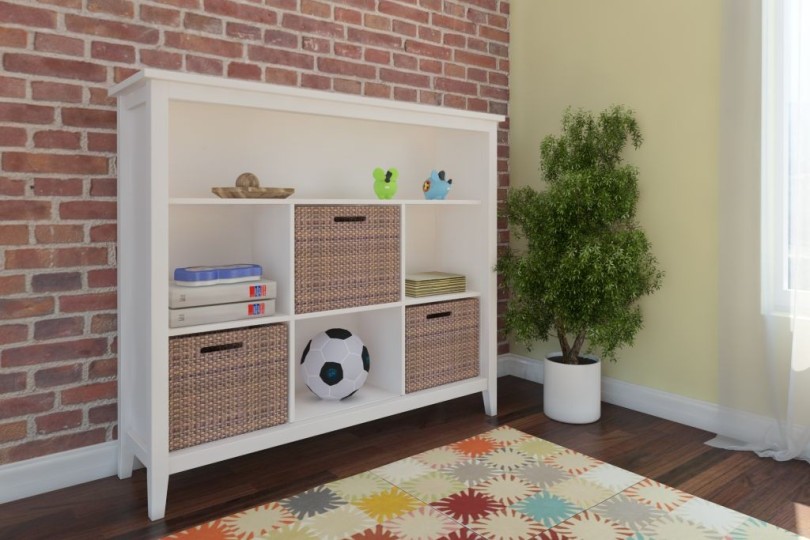 Стеллаж "Сиело" (без ящиков), белый воск