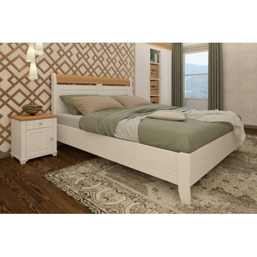 Кровать Бейли без изножья 160Х200 белый воск