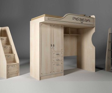 Кровать-чердак "Классика" ФКК-4/1 (80х190см)