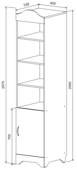 Стеллаж Ноктюрн