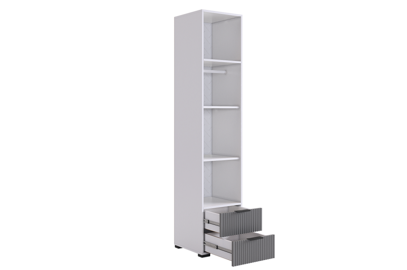Шкаф однодверный Зефир (пенал), серый