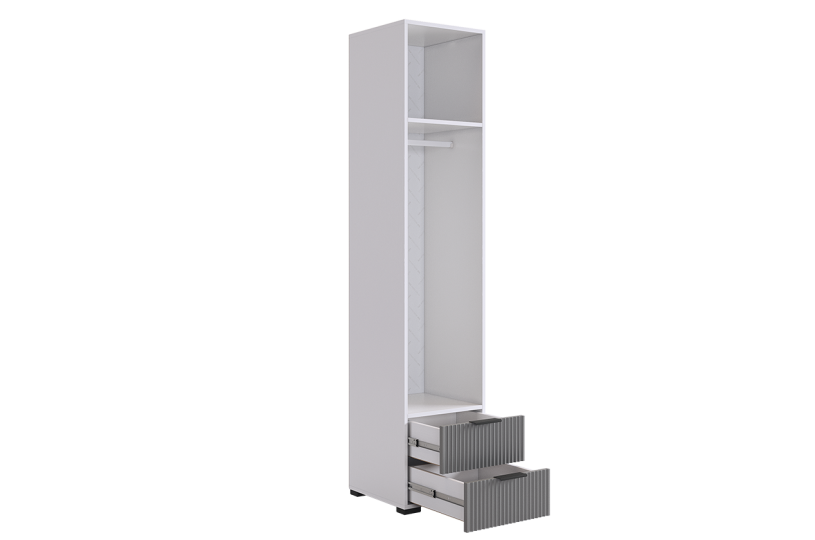 Шкаф однодверный Зефир (пенал), серый