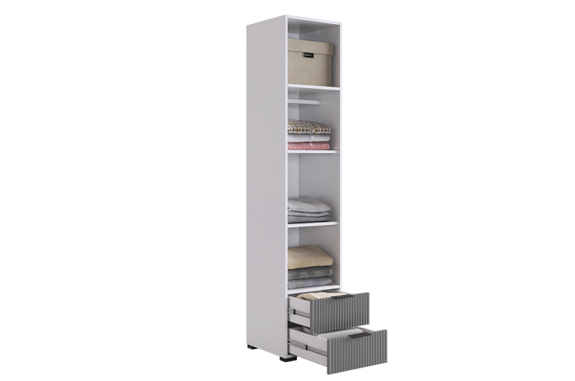 Шкаф однодверный Зефир (пенал), серый