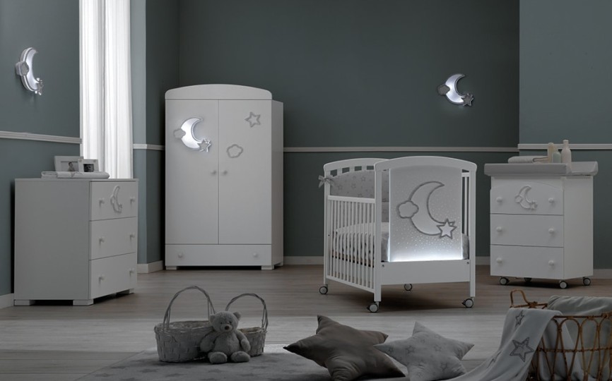 Кроватка Erbesi Moon LED (Мун)