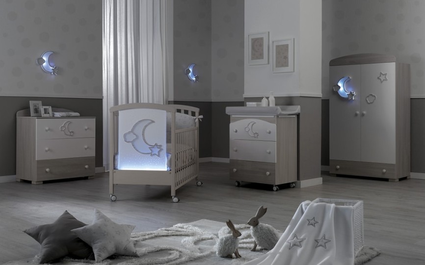 Кроватка Erbesi Moon LED (Мун)