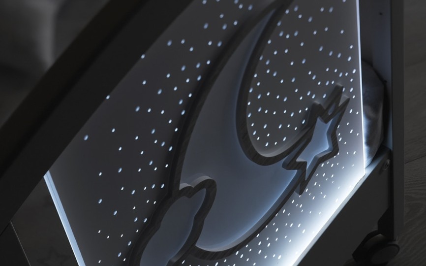 Кроватка Erbesi Moon LED (Мун)