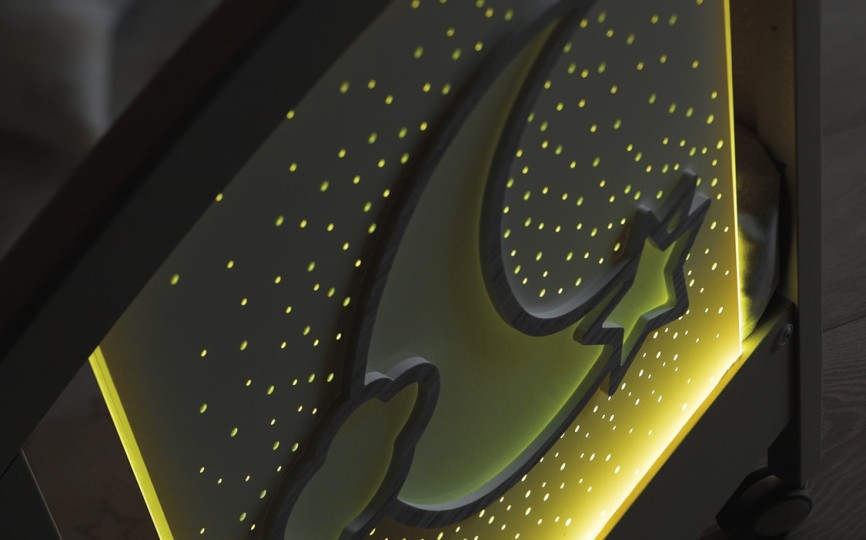 Кроватка Erbesi Moon LED (Мун)