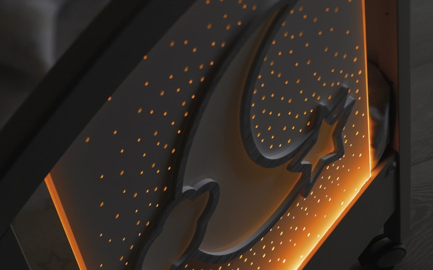 Кроватка Erbesi Moon LED (Мун)