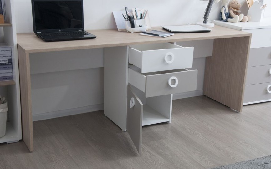 Стол на два рабочих места с тумбой Смарти С3 Стол на два рабочих места с тумбой Смарти С3