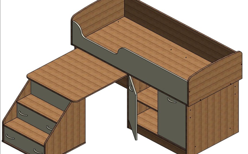 Детская кровать Дюймовочка-2 Микро 160х70 см
