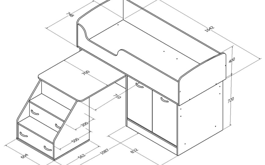 Детская кровать Дюймовочка-2 Микро 160х70 см