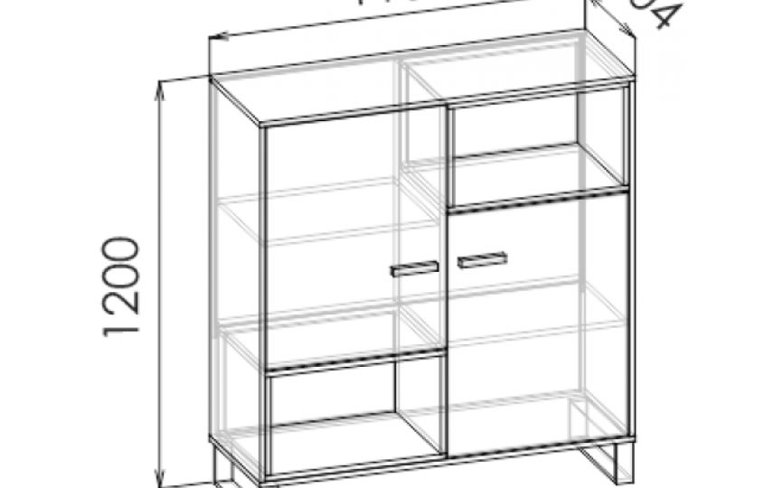 Шкаф для книг "Liberty Pink"