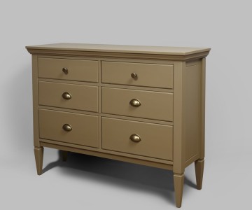 Комод Бьёрт на высоких ножках, шесть ящиков 1-32