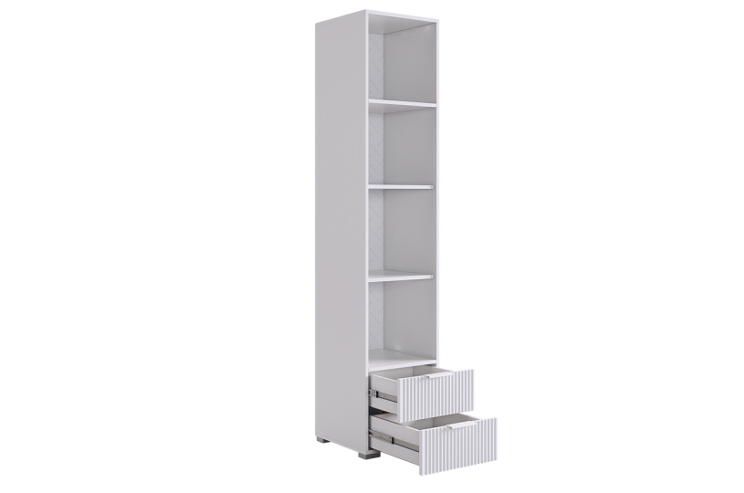 Шкаф однодверный Зефир (для книг), белый