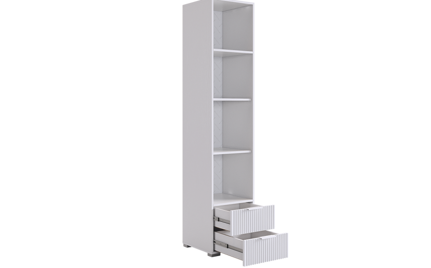 Шкаф однодверный Зефир (для книг), белый