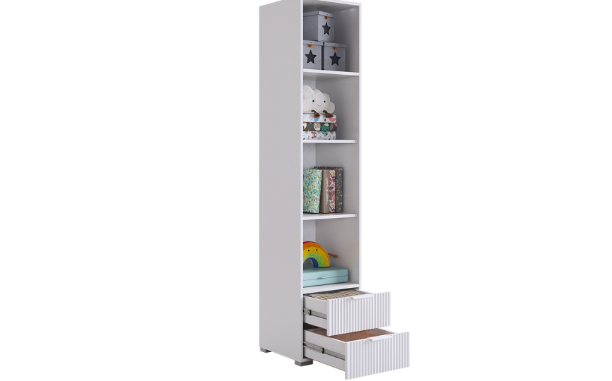 Шкаф однодверный Зефир (для книг), белый