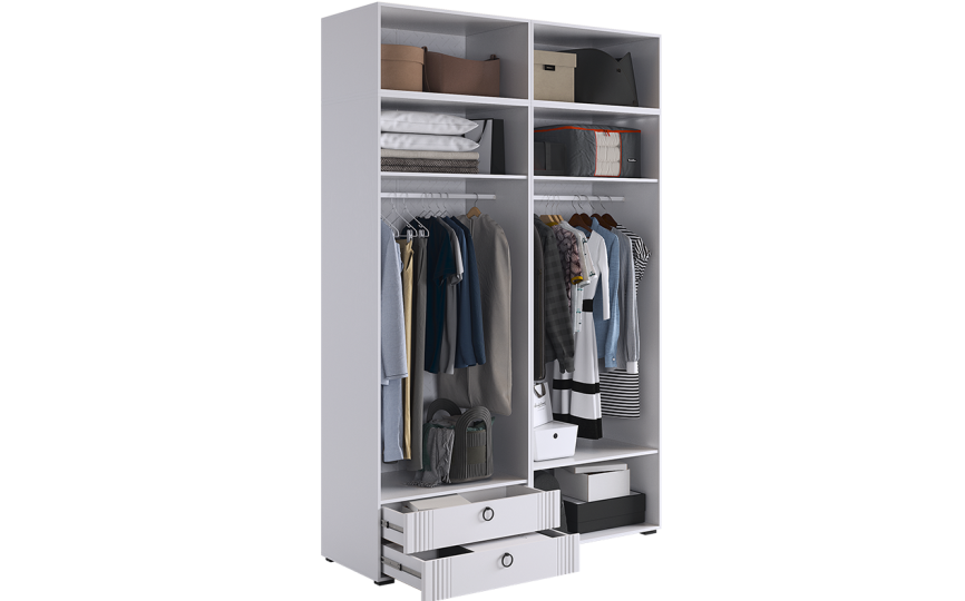 Шкаф четырехдверный Ева К1 (комплект) Шкаф четырехдверный Ева К1 (комплект)