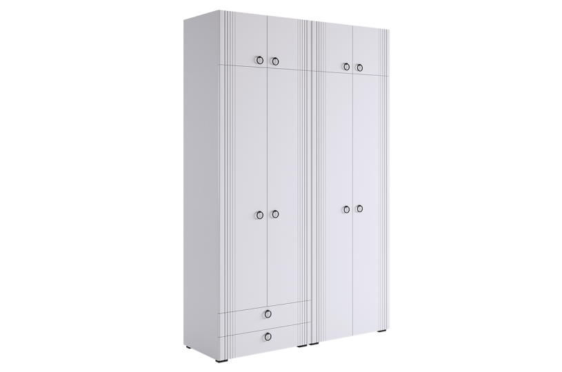 Шкаф четырехдверный Ева К1 (комплект)