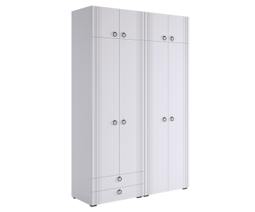 Шкаф четырехдверный Ева К1 (комплект)