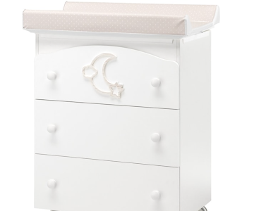 Комод пеленальный Erbesi Moon (Мун) с ванночкой